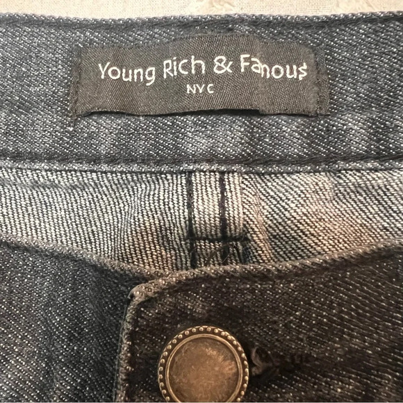 Young,‎ Rich & Famous Black Paint Splattered Denim Jeans. Size 42. - Picture 2 of 13